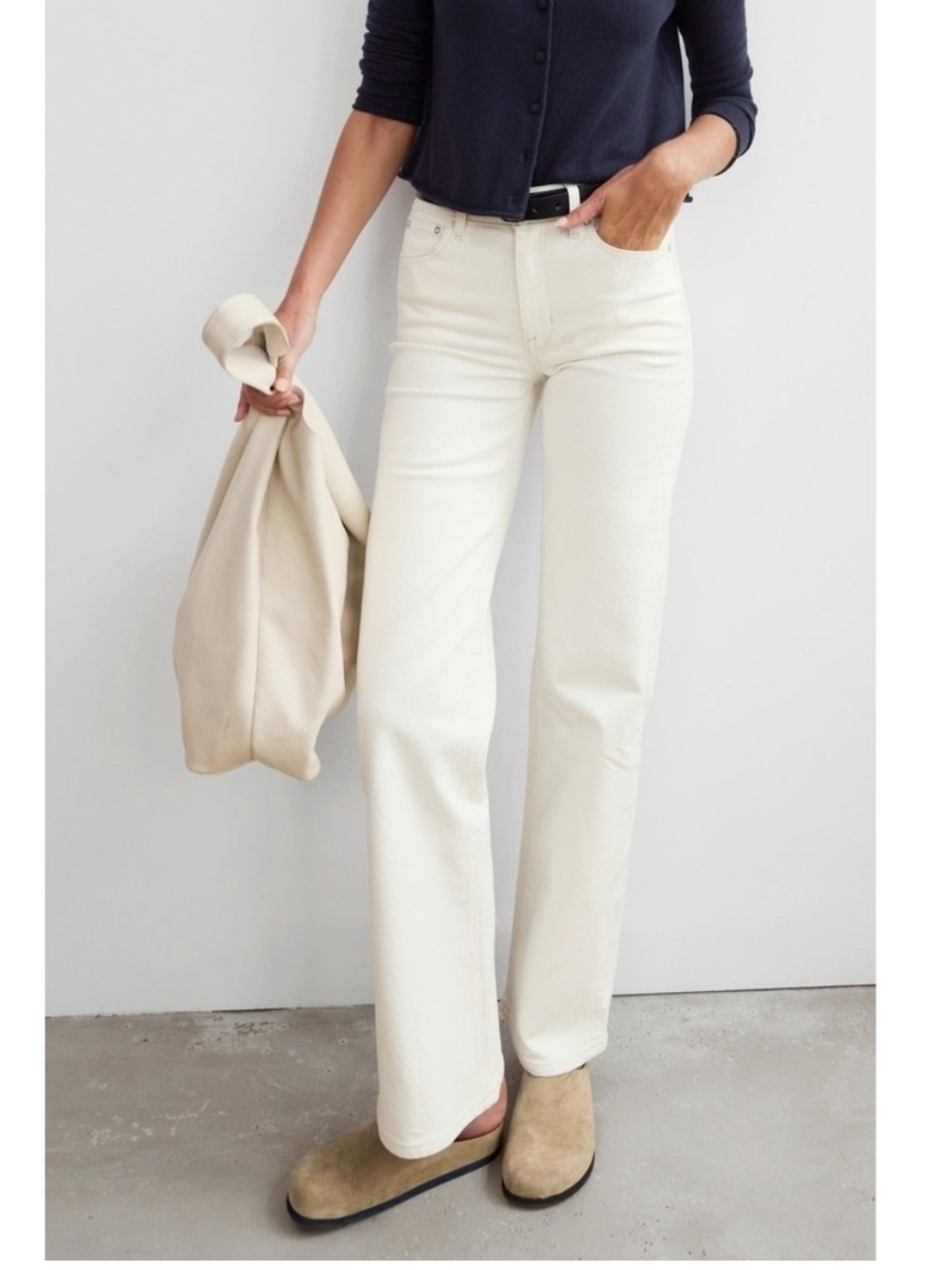 $275 AYR The Secret Sauce Jeans in Creme Soda, Size 31 S